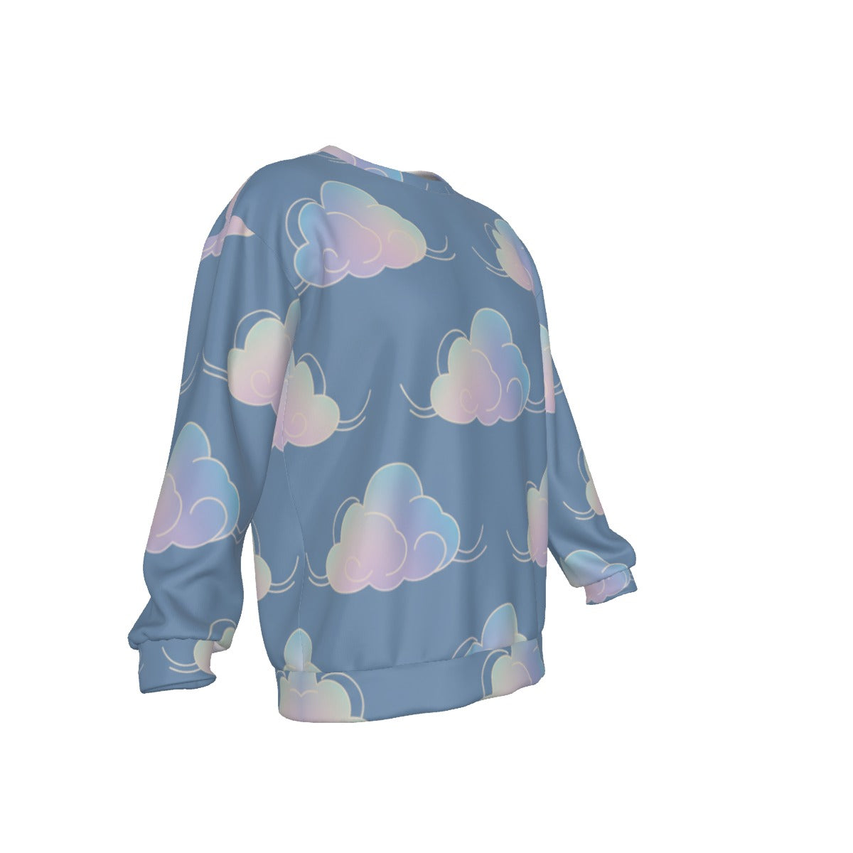 Men's Drop Shoulder Round Neck Long-Sleeved Sweatshirt