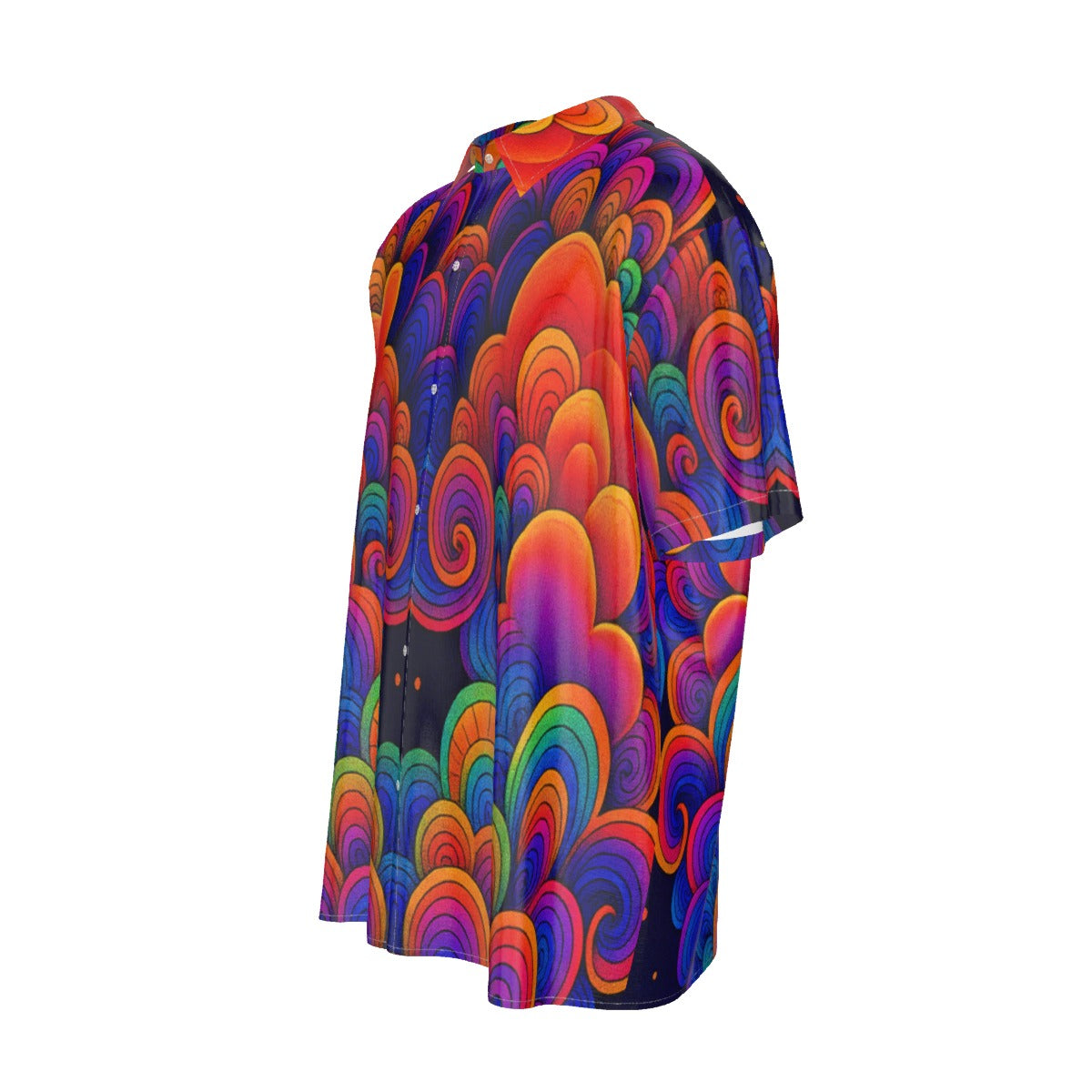 Men's Imitation Silk Short-Sleeved Shirt
