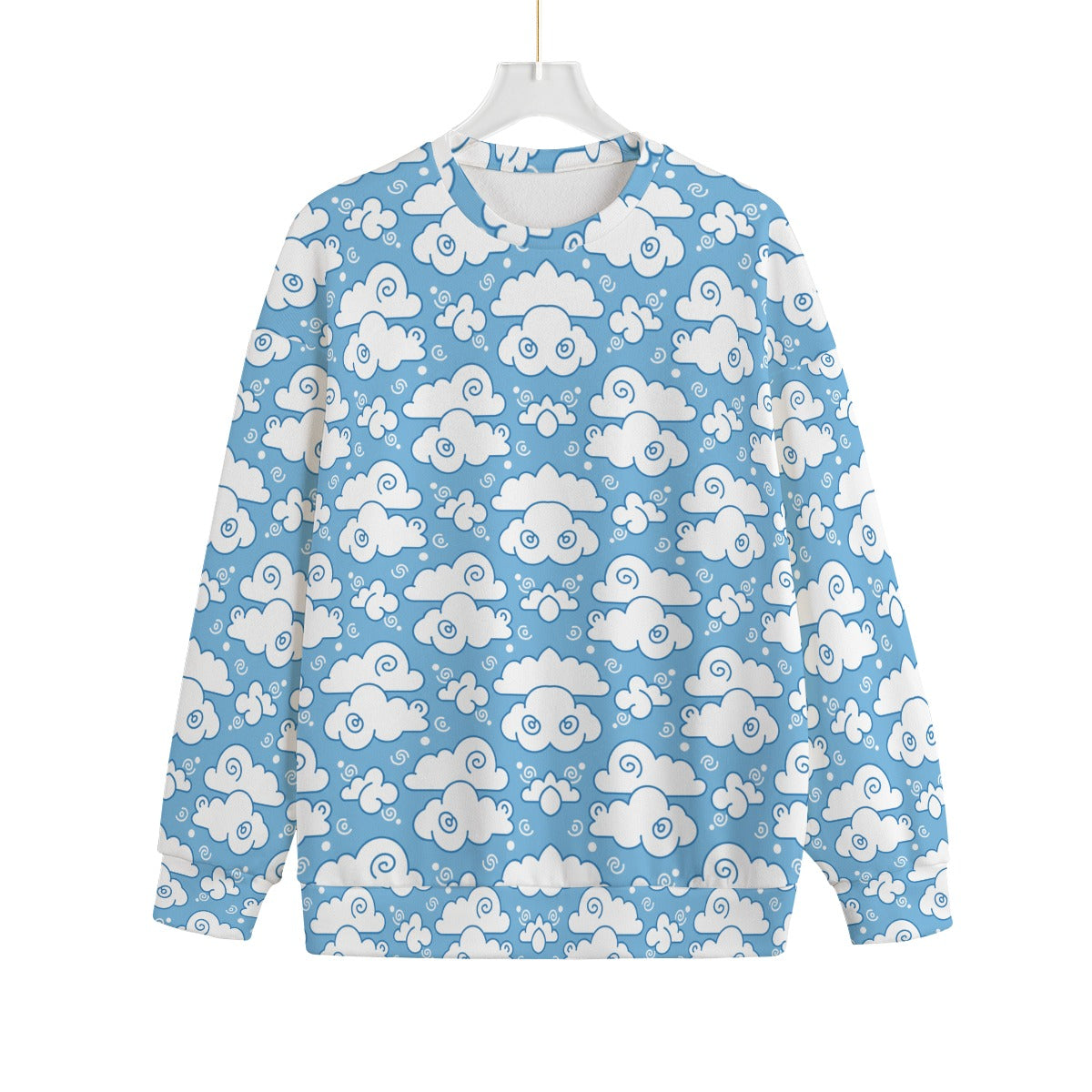 Unisex Drop-shoulder Knitted Fleece Sweater - view 1
