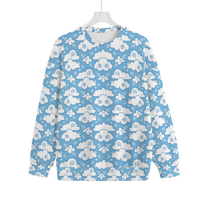 Unisex Drop-shoulder Knitted Fleece Sweater - view 1