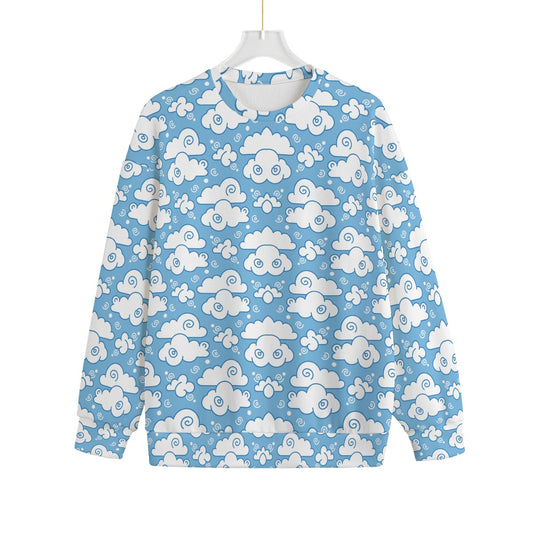 Unisex Drop-shoulder Knitted Fleece Sweater - view 1