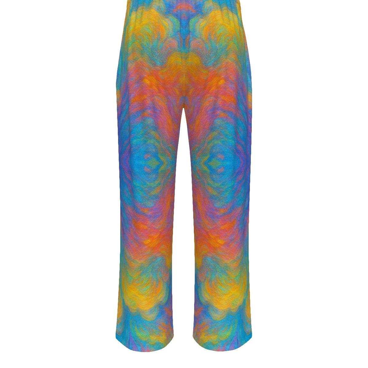 Unisex Knitted Fleece Wide Leg Pants