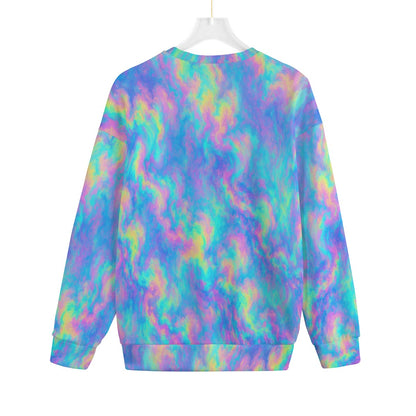 Unisex Drop-shoulder Knitted Fleece Sweater - view 2