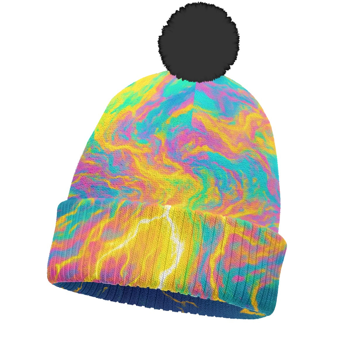 Unisex Knitted Hat With Pom-Pom