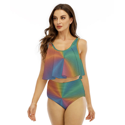 Women's Ruffled Vest Bikini Swimsuit