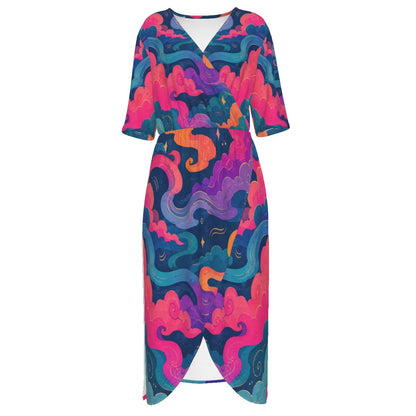 Women's Short Sleeve V-neck Dress by O’Nimbus