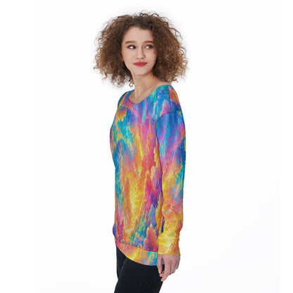 Women's Off-Shoulder Sweatshirt