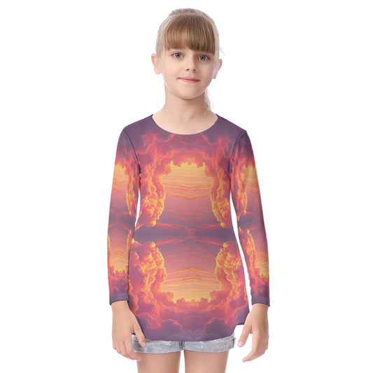 Unisex Kid's Long Sleeve O-neck T-shirt