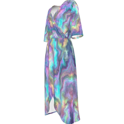 Women's Short Sleeve V-neck Dress