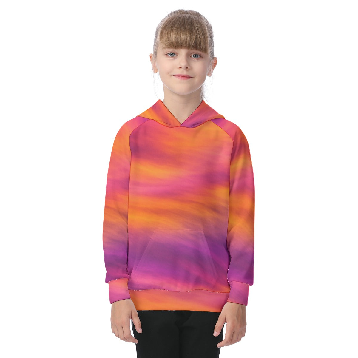 Unisex Kid's Raglan Pullover Hoodie