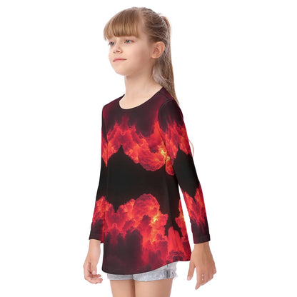 Unisex Kid's Long Sleeve O-neck T-shirt