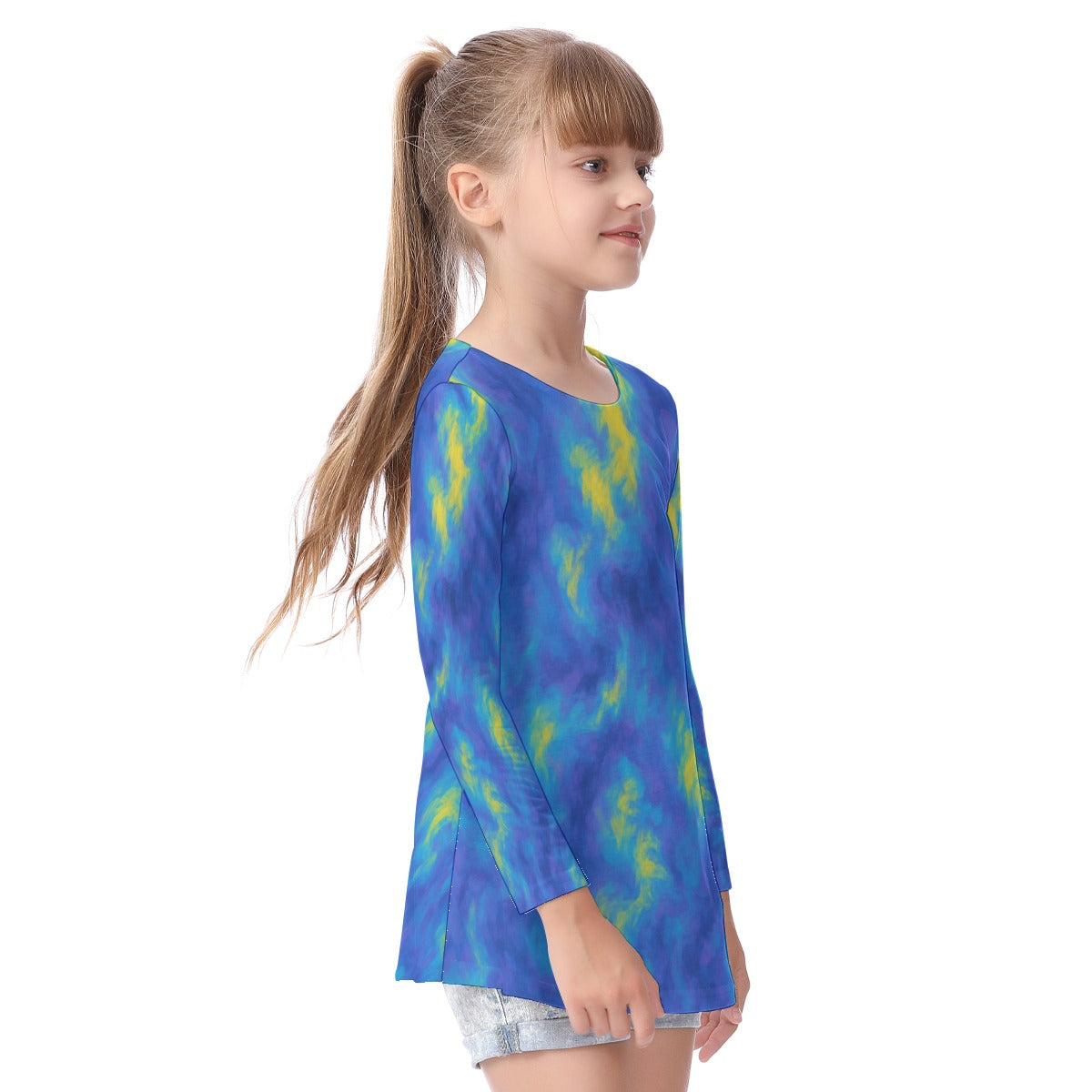 Unisex Kid's Long Sleeve O-neck T-shirt