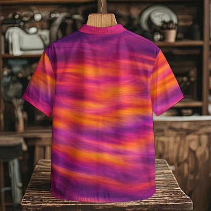 Men's Henley Shirt With Chest Pocket