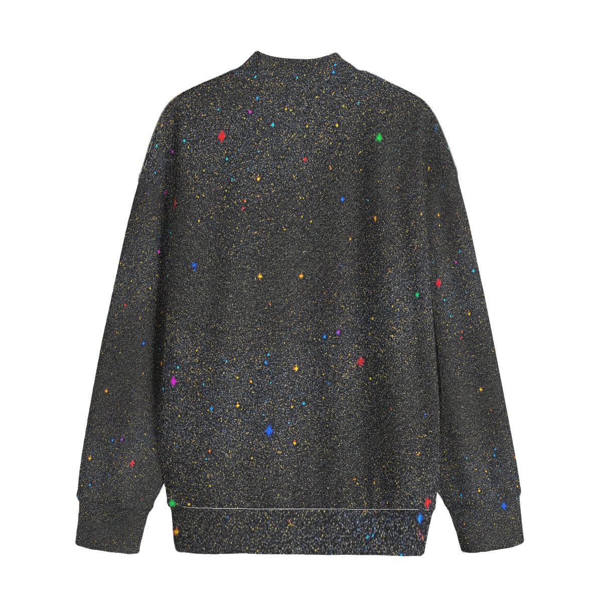 Unisex Mid-high Collar Drop Shoulder Sweatshirt