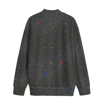 Unisex Mid-high Collar Drop Shoulder Sweatshirt