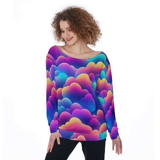 Women's Off-Shoulder Sweatshirt