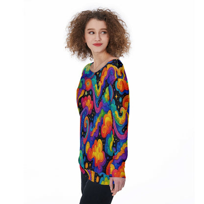 Women's Off-Shoulder Sweatshirt