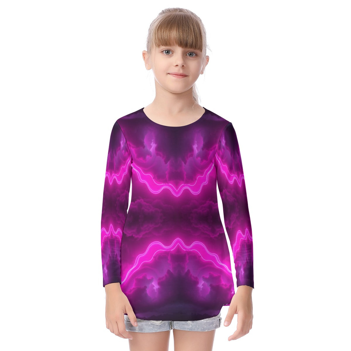 Unisex Kid's Long Sleeve O-neck T-shirt