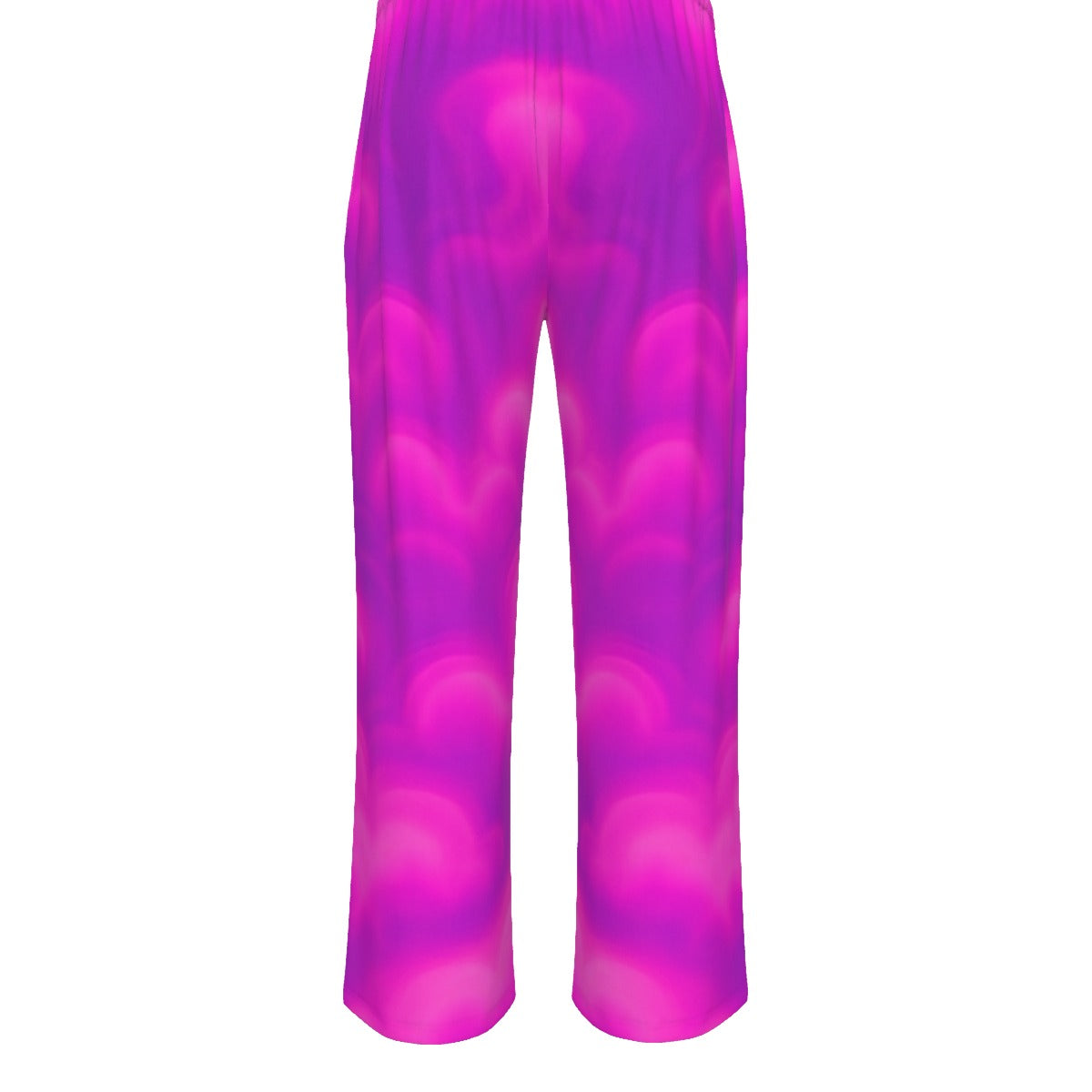 Unisex Knitted Fleece Wide Leg Pants