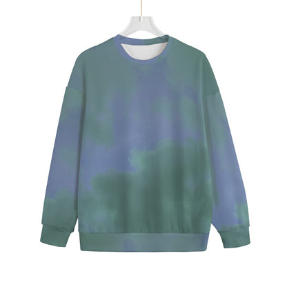 Unisex Drop-shoulder Knitted Fleece Sweater - view 1