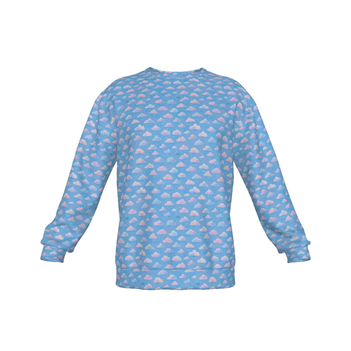 Men's Drop Shoulder Round Neck Long-Sleeved Sweatshirt