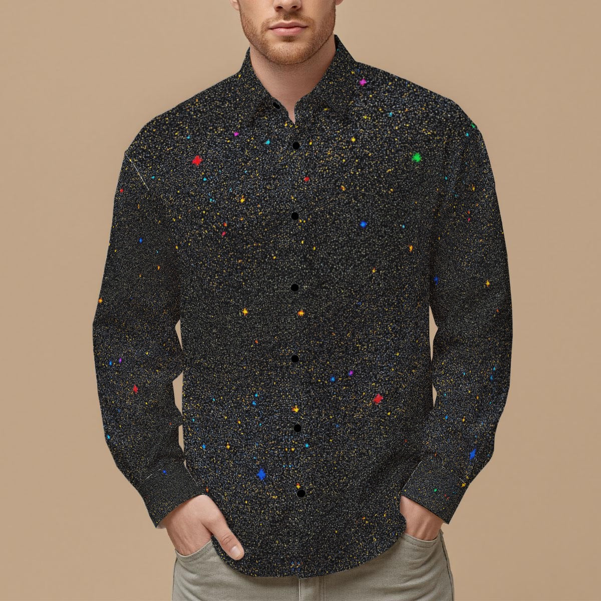 Men's Slim Fit Long Sleeve Shirt