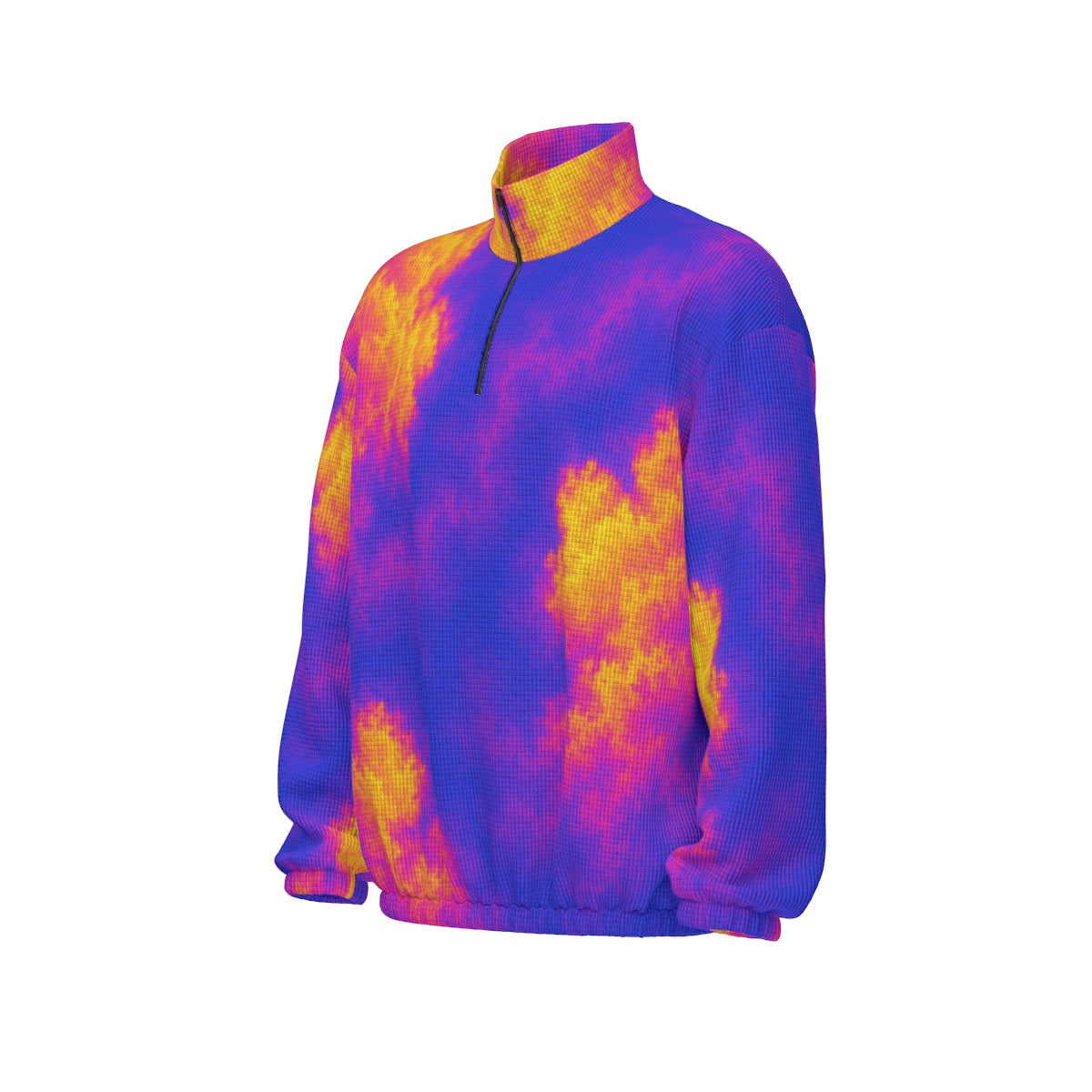 Unisex Turtleneck Zippered Sweatshirt