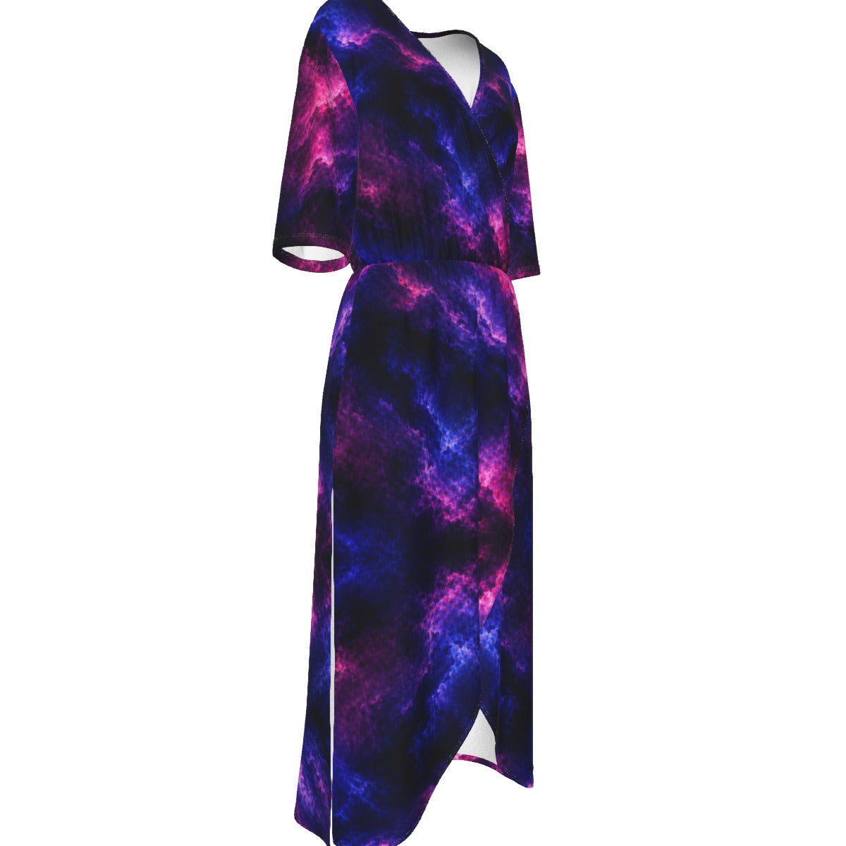 Women's Short Sleeve V-neck Dress