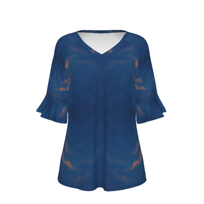 Women's T-shirt With Bell Sleeve