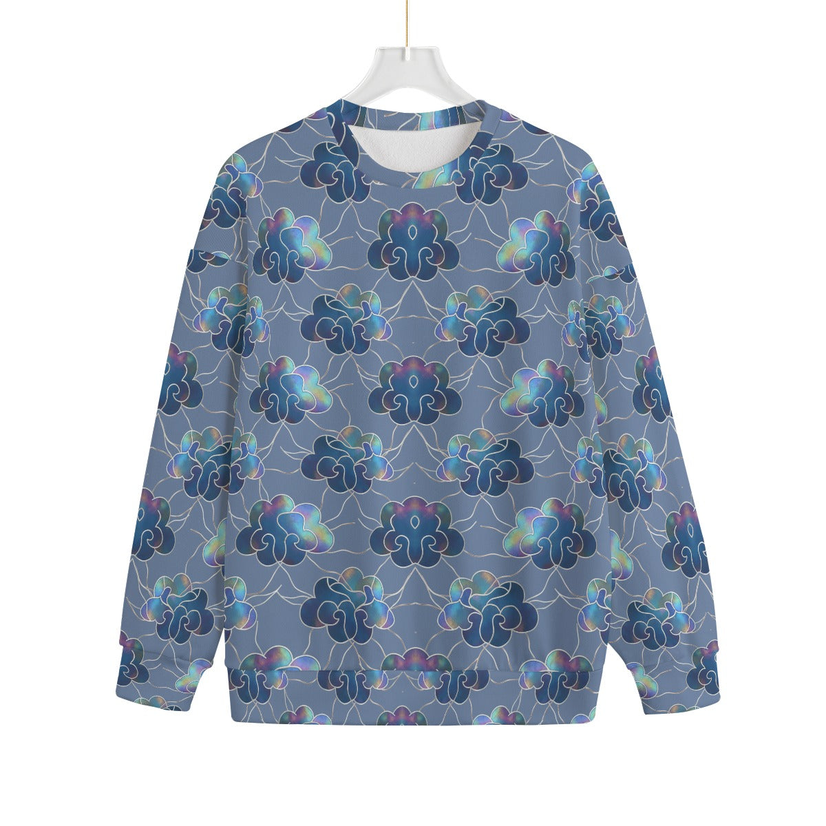 Unisex Drop-shoulder Knitted Fleece Sweater - view 1