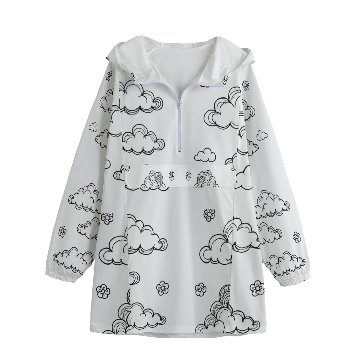 Unisex Windbreaker Long Jacket