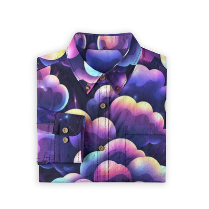 Men's Casual Lapel Long Sleeve Shirt|125GSM Cotton