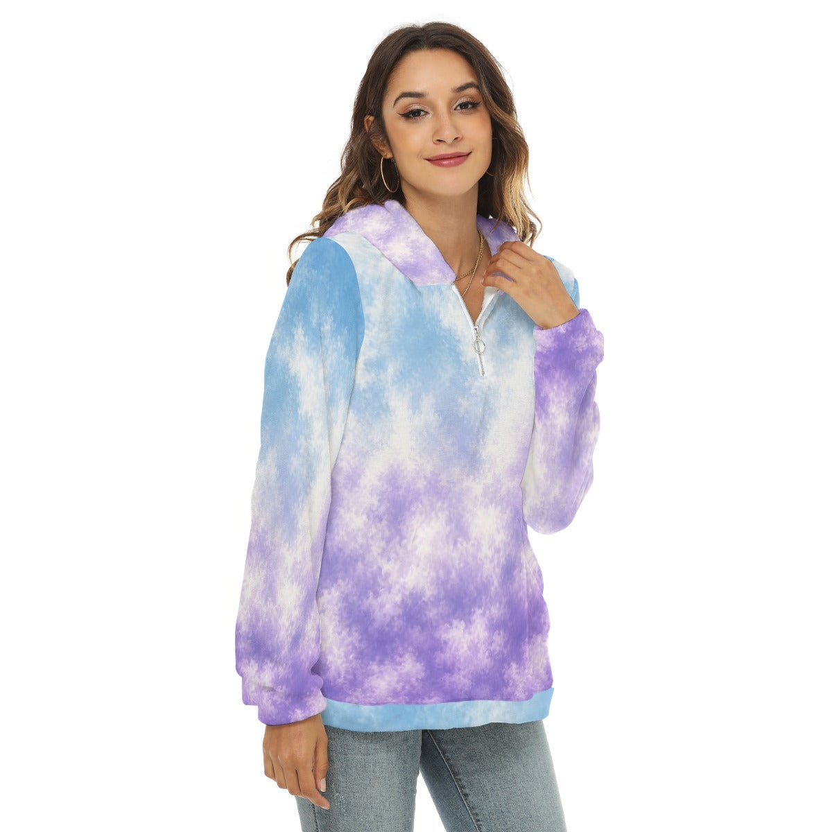 Women’s Borg-Fleece Half-Zip Hoodie - view 2