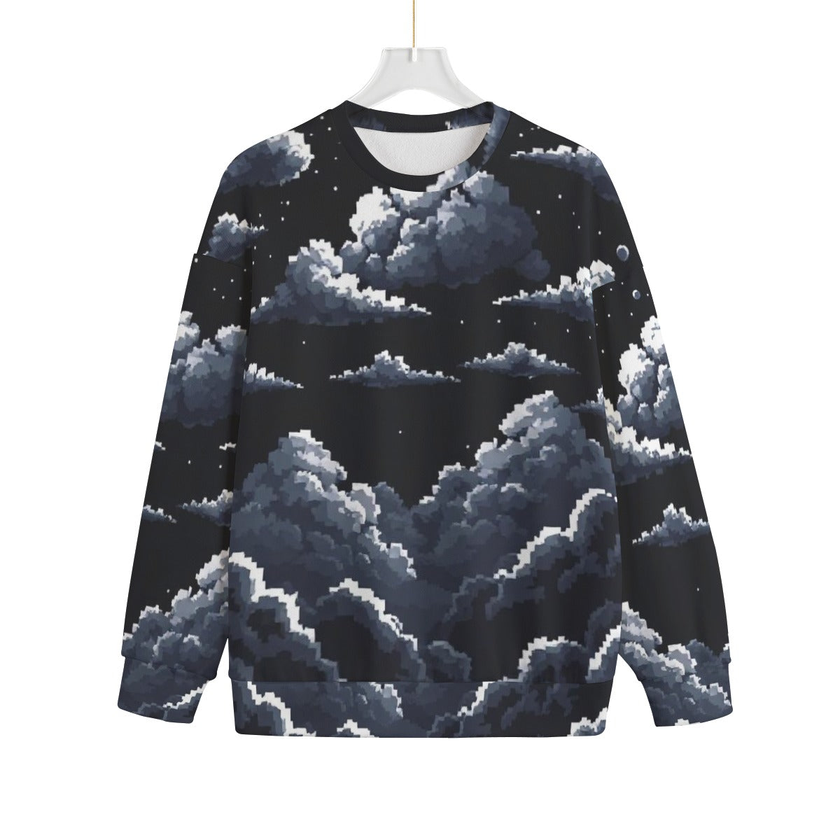 Unisex Drop-shoulder Knitted Fleece Sweater - view 1