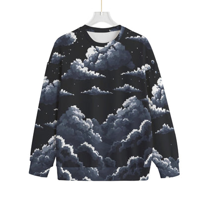 Unisex Drop-shoulder Knitted Fleece Sweater - view 1