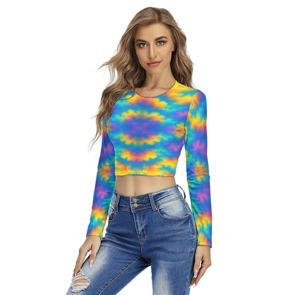 Women's Round Neck Crop Top T-Shirt