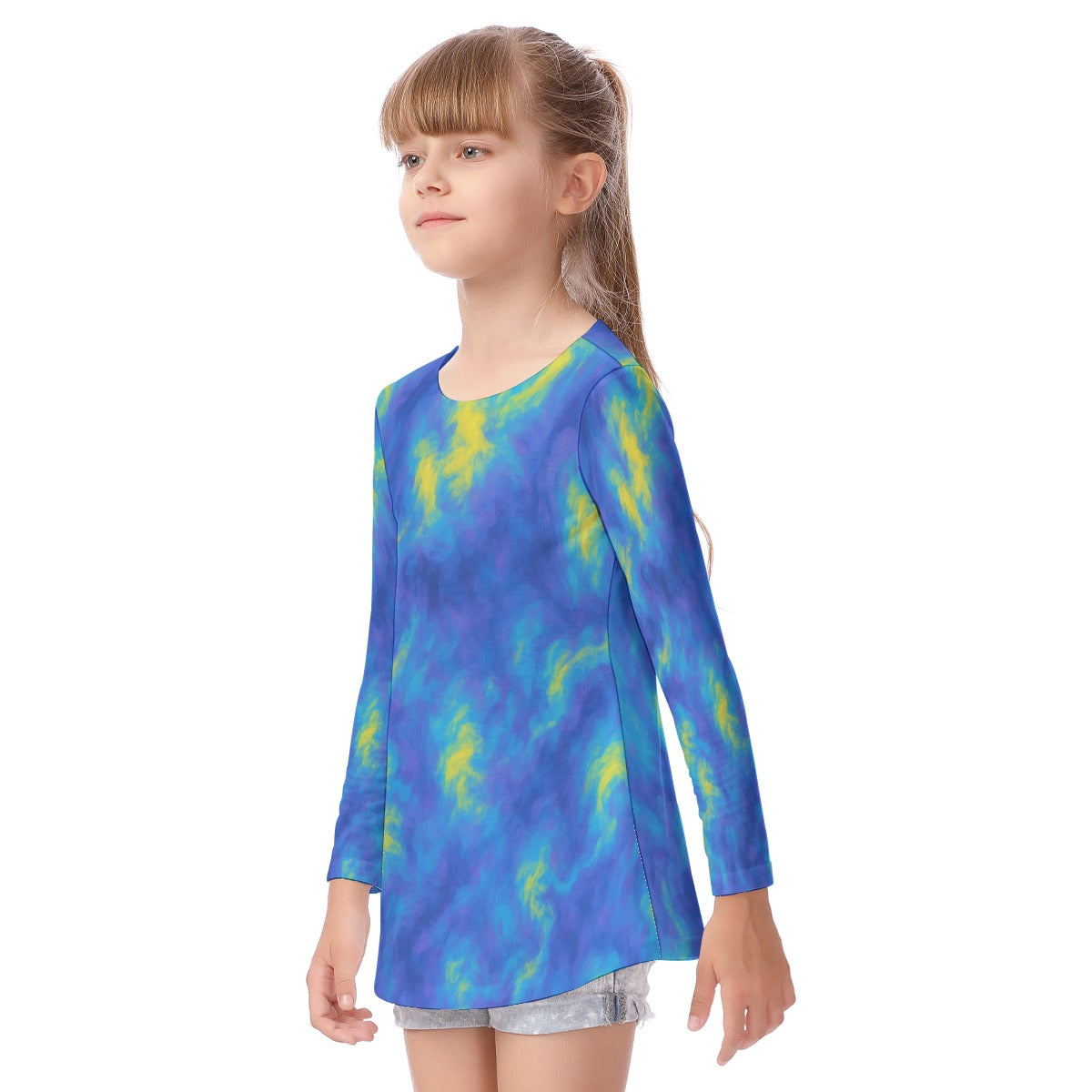 Unisex Kid's Long Sleeve O-neck T-shirt