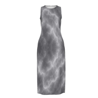 Women's Beach Perspective Chiffon Sleeveless Dress