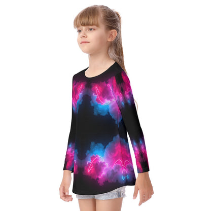 Unisex Kid's Long Sleeve O-neck T-shirt