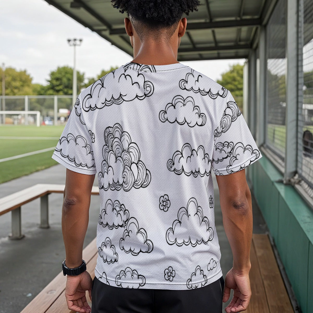 Unisex Drop Shoulder Crew Neck T-Shirt