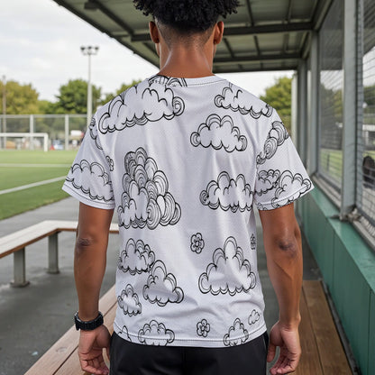 Unisex Drop Shoulder Crew Neck T-Shirt