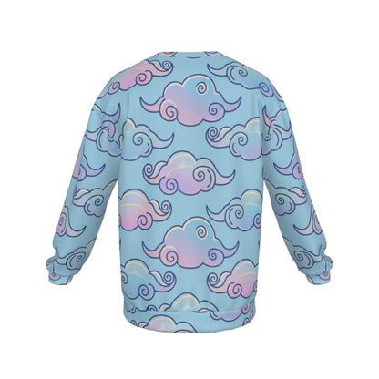 Men's Drop Shoulder Round Neck Long-Sleeved Sweatshirt