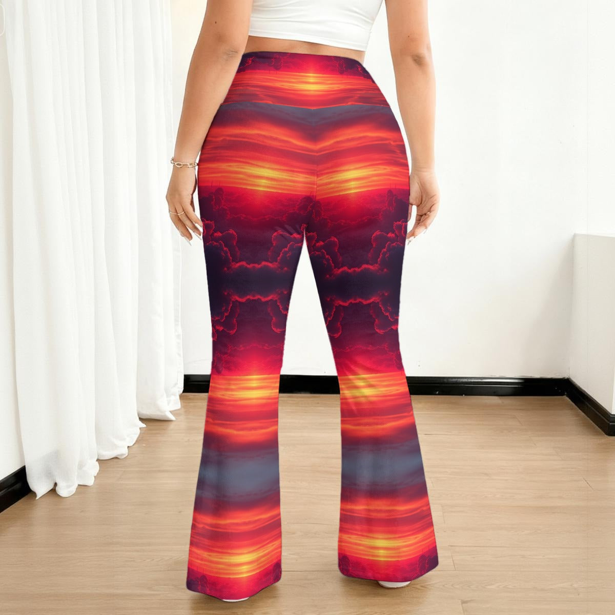 All-over print Women's Flare Yoga Pants