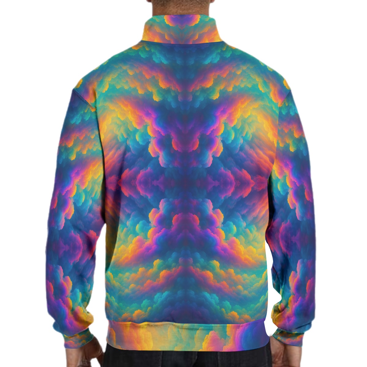 Men's Hidden Half-Zip Placket Hoodie