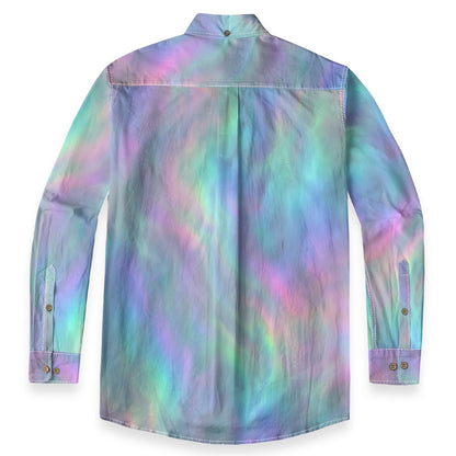 Men's Casual Lapel Long Sleeve Shirt|125GSM Cotton