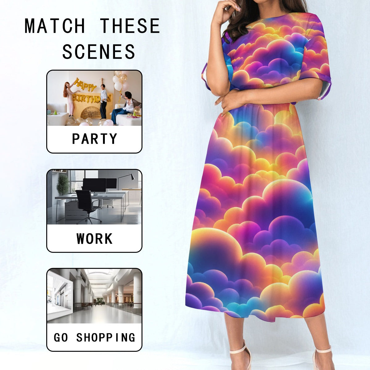 Women's Elastic Waist Dress