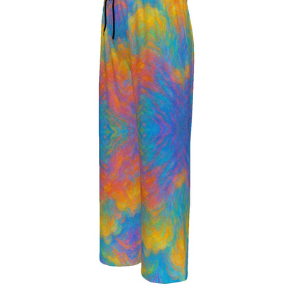 Unisex Knitted Fleece Wide Leg Pants