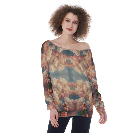 Women's Off-Shoulder Sweatshirt