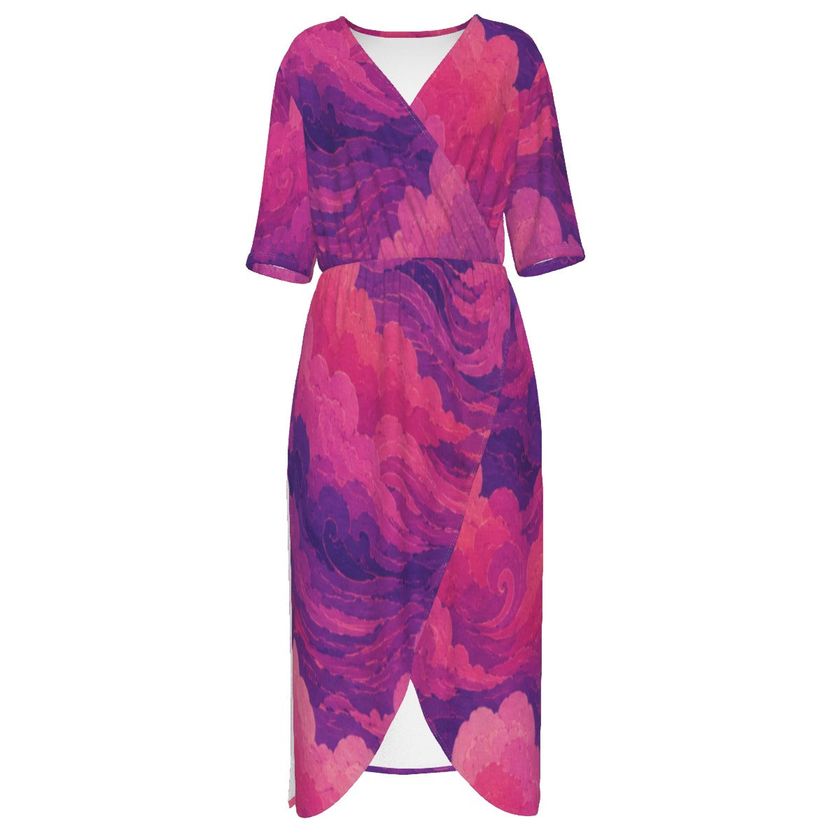 Women's Short Sleeve V-neck Dress by O’Nimbus