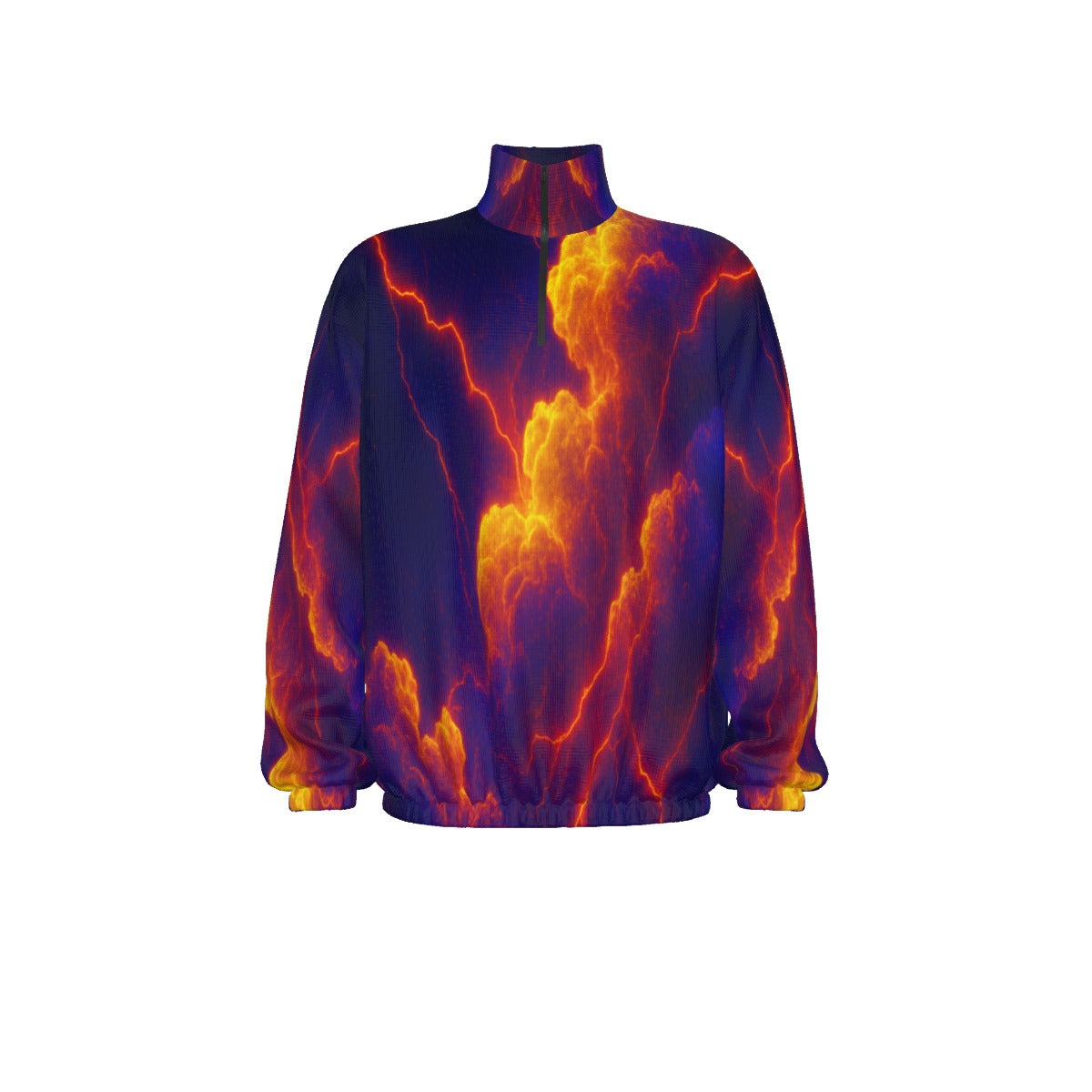 Unisex Turtleneck Zippered Sweatshirt